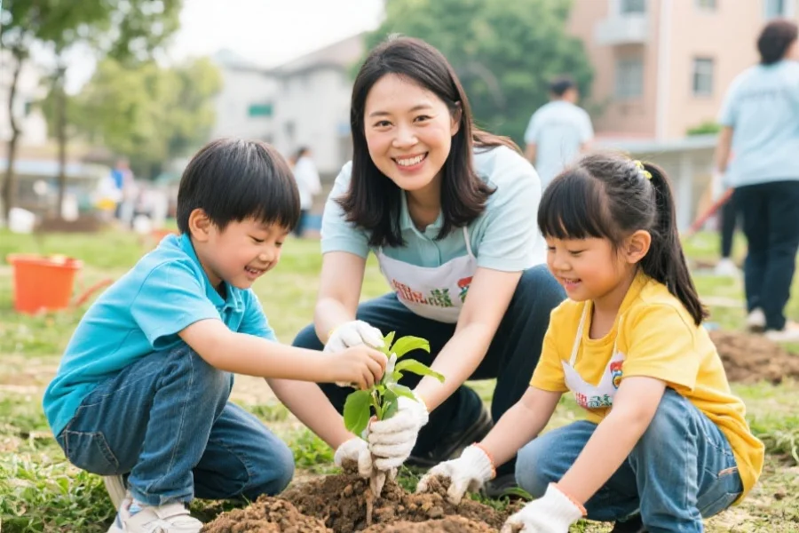 中奖者参与公益活动